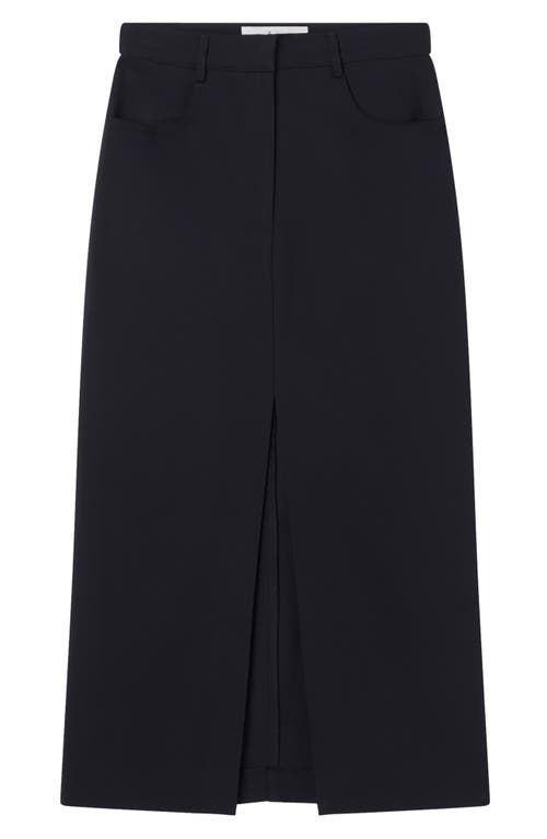 Rohe Róhe Front Slit Skirt In Black