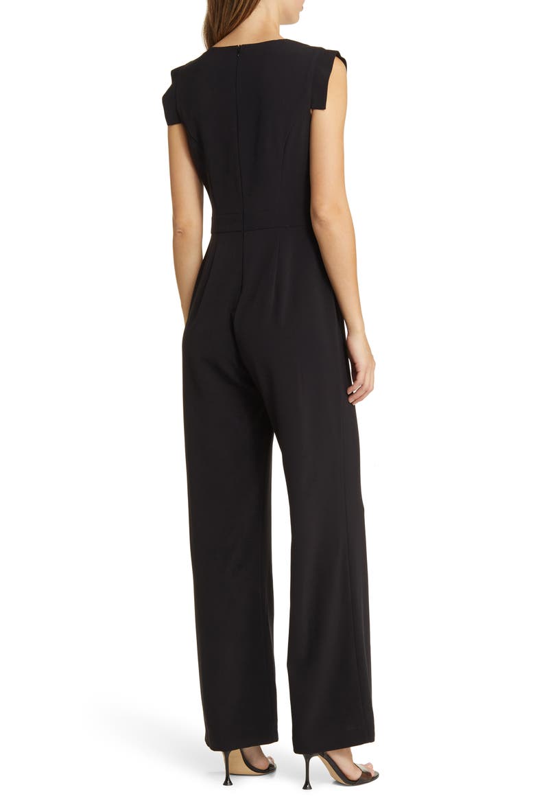 Cap Sleeve Jumpsuit, Alternate, color, BLACK