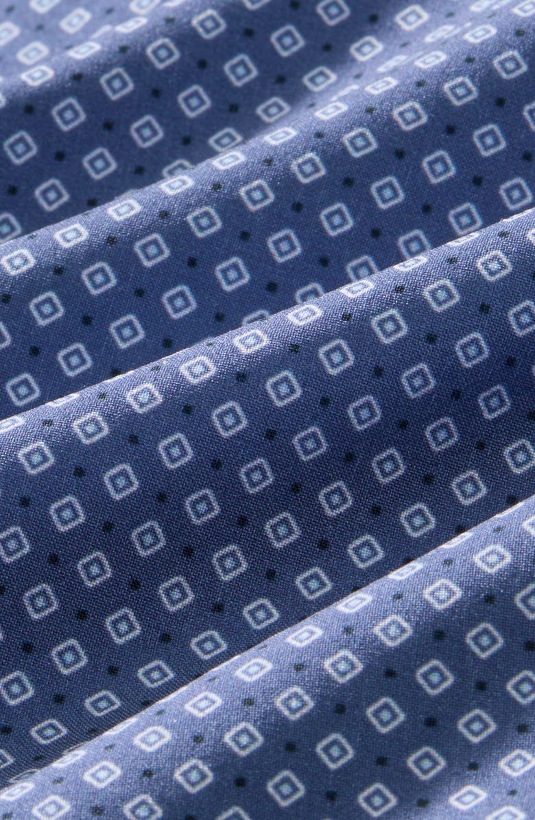 Mizzen+Main Leeward Trim Fit Diamond Print Performance Button-Up Shirt, Alternate, color, Coastal Fjord Double Diamond