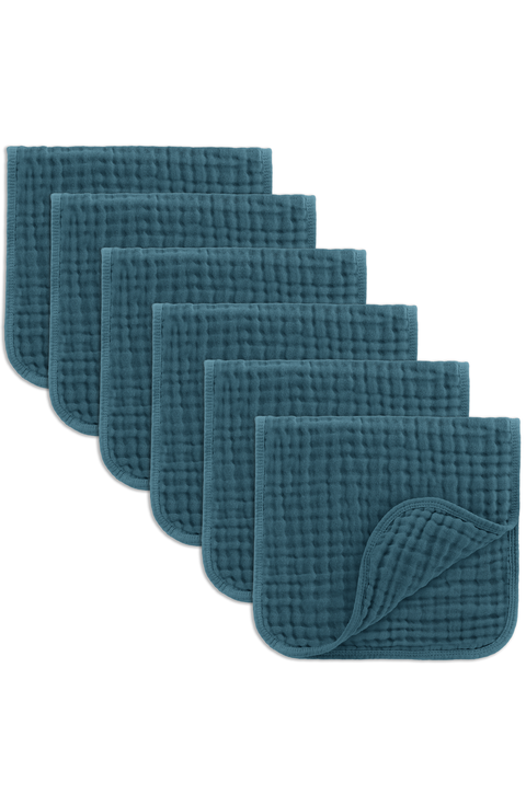 Muslin Burp Cloths - Pack of 6