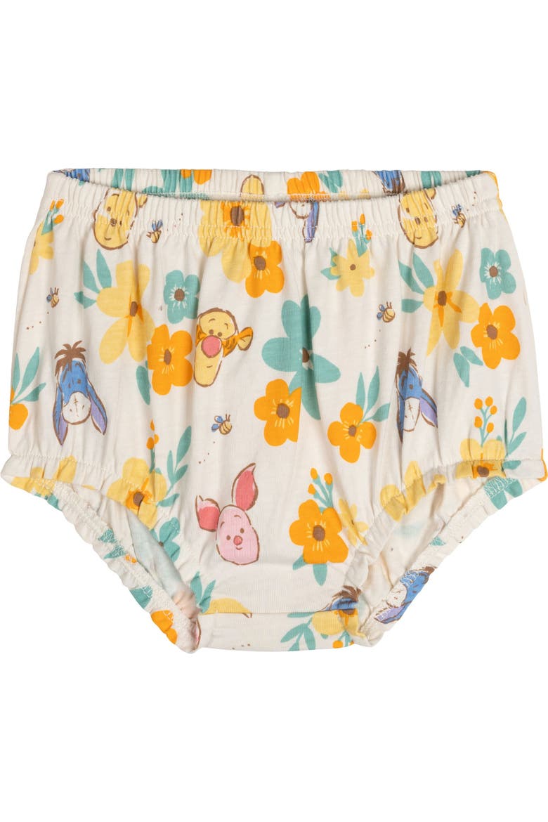 Winnie the Pooh Dress, Bloomers and Headband Set, Alternate, color, Ivory Cream