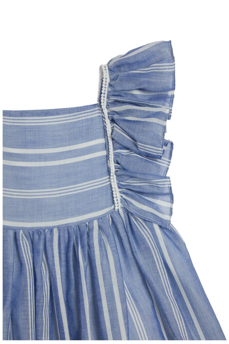 Kids' Chambray Stripe Dress, Alternate, color, BLUE