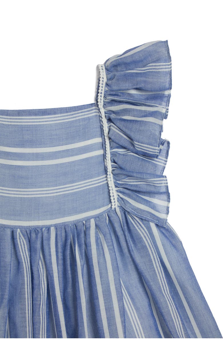 Pippa & Julie Kids' Chambray Stripe Dress, Alternate, color, Blue