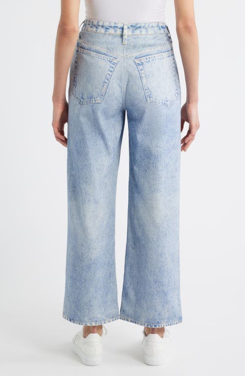 City Blues High Waist Wide Leg Knit Jeans In Blue
