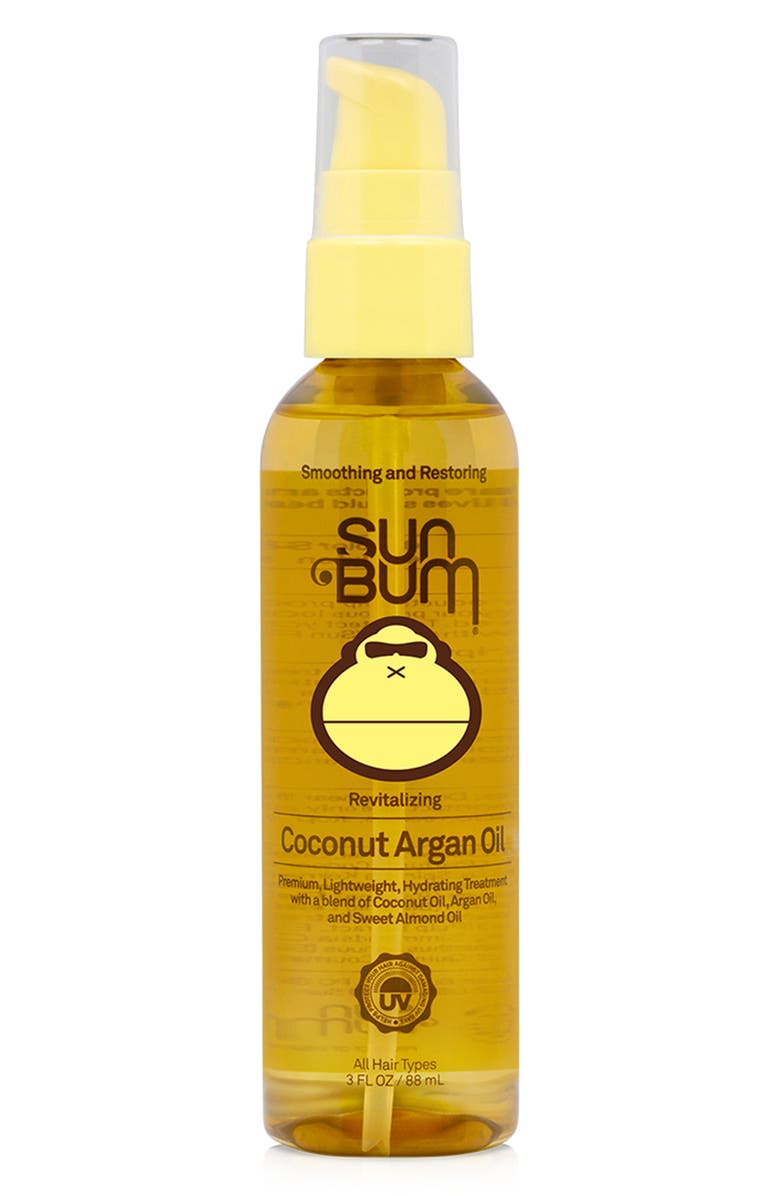 Sun Bum Revitalizing Hair 'Shine On' Coconut & Argan Oil - 3 oz., Main, color, 