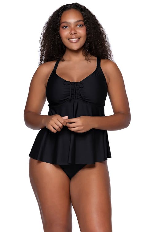 Sunsets Escape Marin Tankini In Black