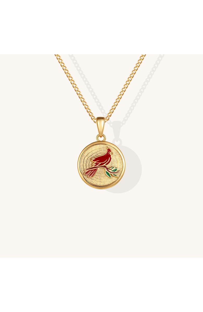 Mantra Cardinal - Always In My Heart necklace, Main, color, Gold