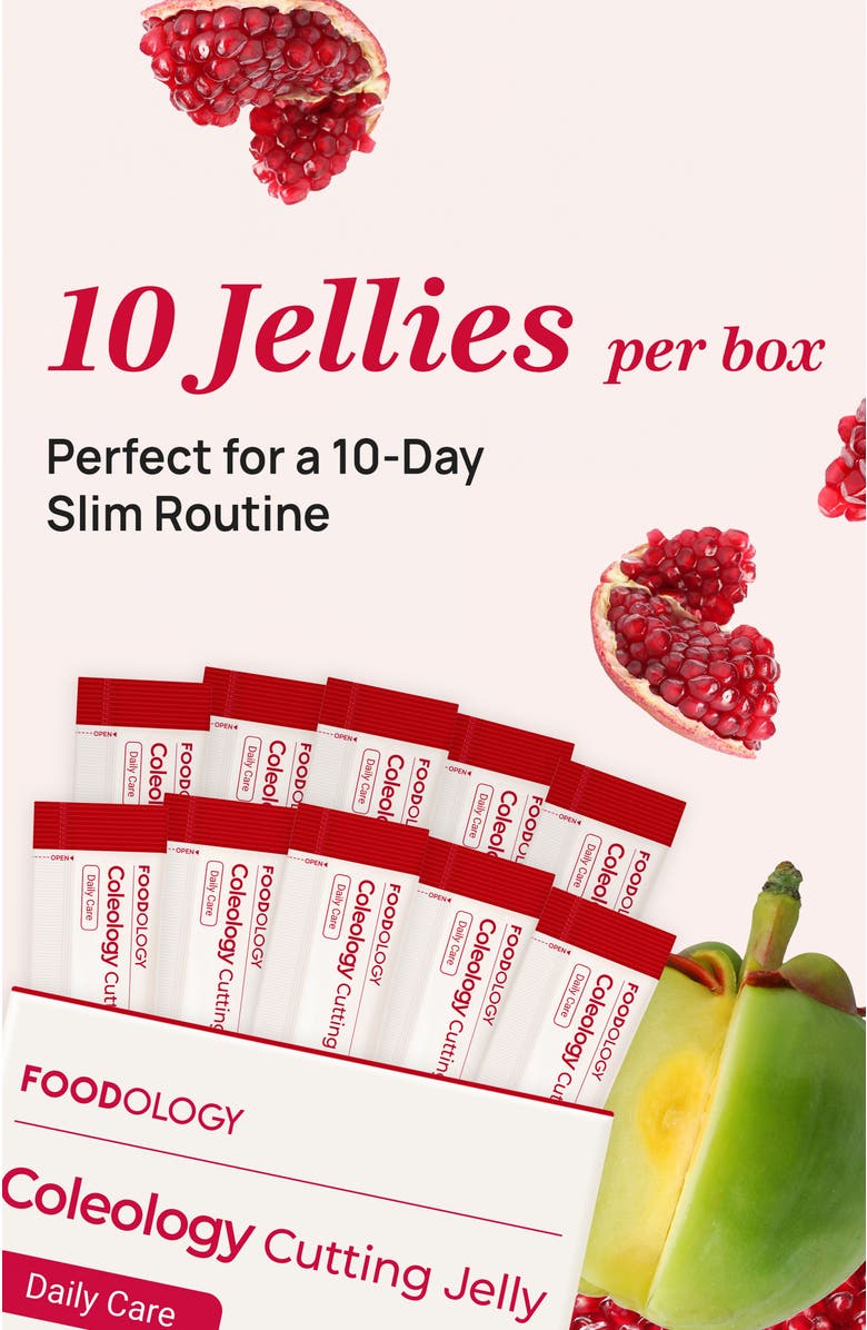 Foodology Coleology Cutting Jelly 10 sticks, Alternate, color, Red
