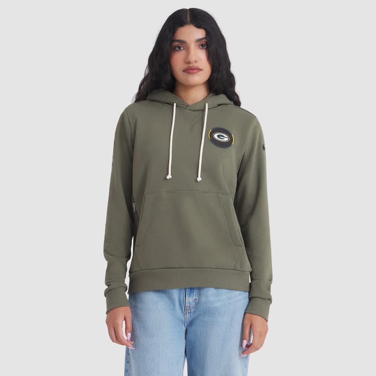 olive green nike womens hoodie