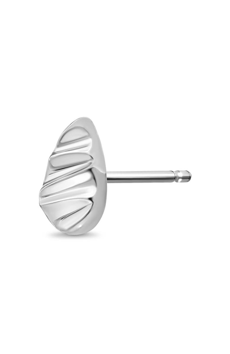 Bony Levy 14K White Gold Textured Teardrop Stud Earrings, Alternate, color, 14K White Gold
