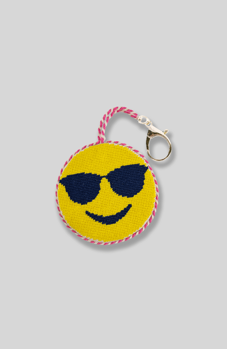 Furbish Sunglasses Emoji - Bag Charm, Main, color, Yellow