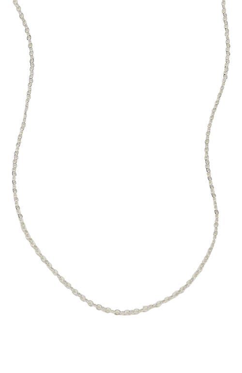 Made By Mary Adjustable Flat Cable Chain In Metallic