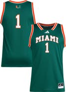 adidas Men's adidas #1 Green Miami Hurricanes Replica Swingman Jersey