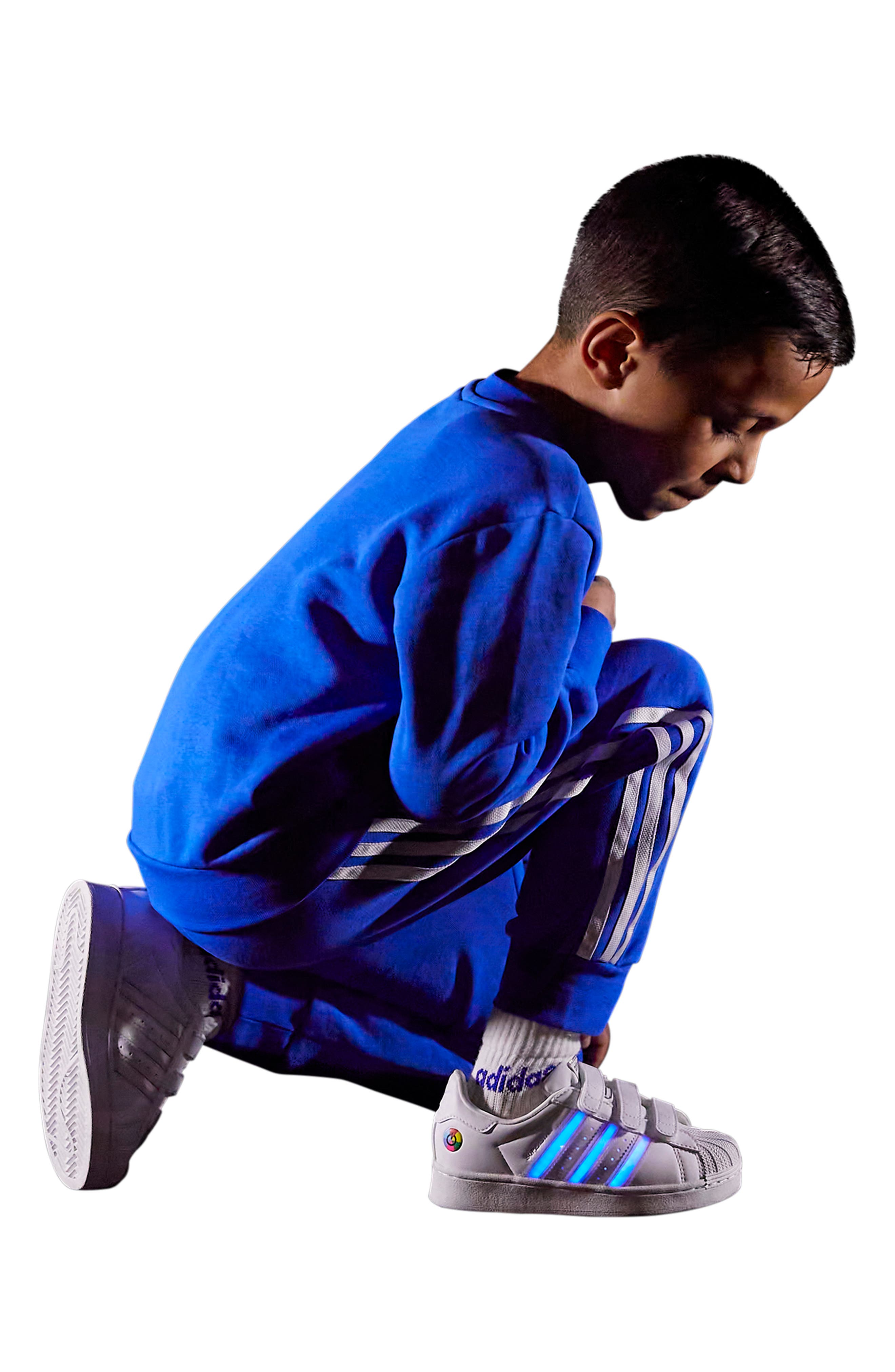 adidas Kids' Superstar LED Light-Up Sneaker, Alternate, color, 