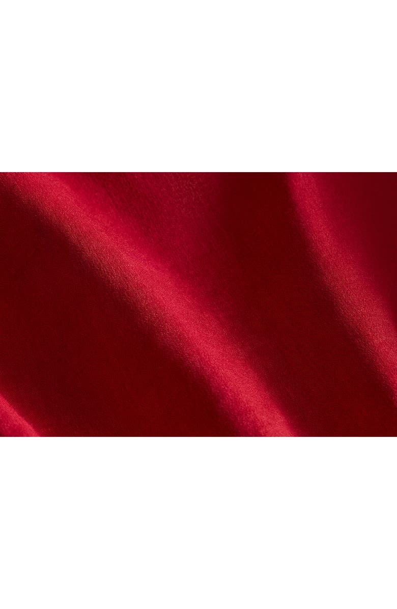 Theory Short Sleeve Belted Shirtdress, Alternate, color, Cherry