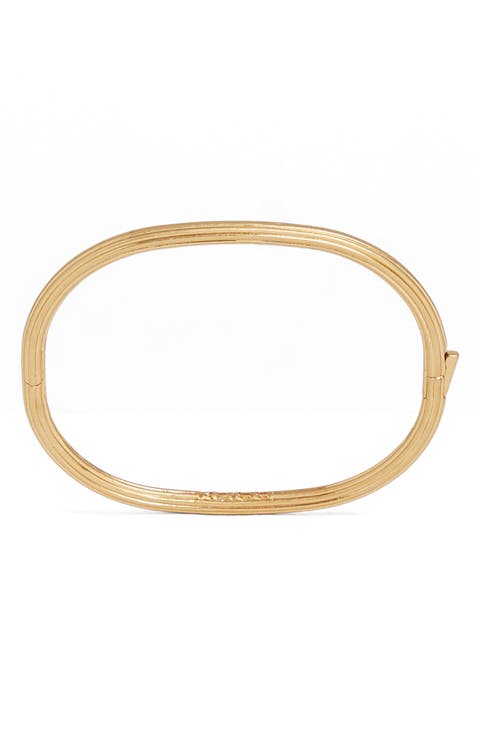 Claudia Contour Hinge Bangle