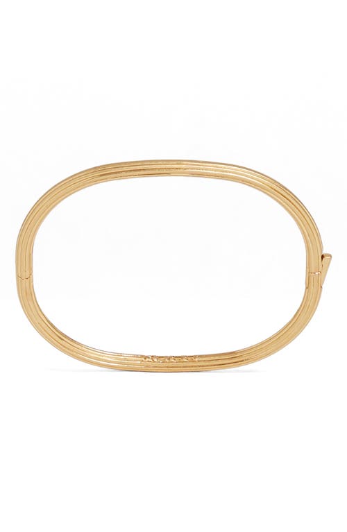 Reiss Claudia Contour Hinge Bangle In Gold Tone