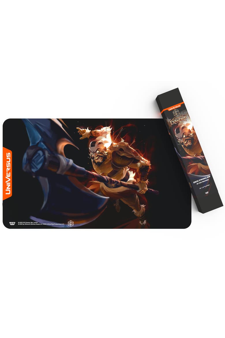 Critical Role Heroes Of Exandria Grog Strongjaw Playmat 24 X 14", Alternate, color, Multicolored