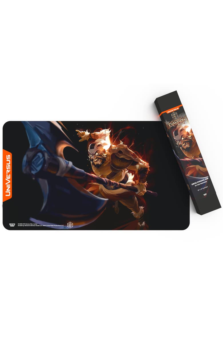 UniVersus Critical Role Heroes Of Exandria Grog Strongjaw Playmat 24 X 14", Alternate, color, Multicolored
