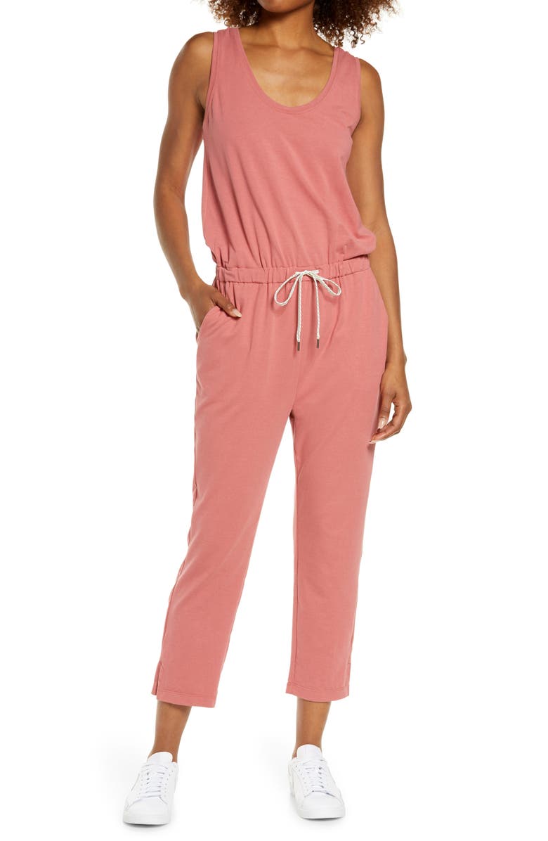 Zella Gwen Sleeveless Knit Jumpsuit, Main, color,