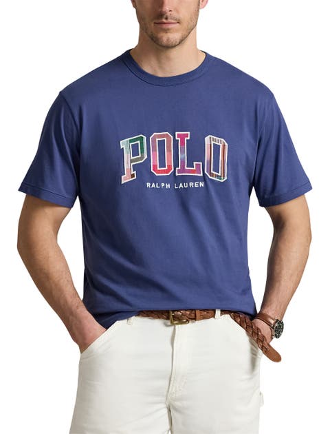 Big & Tall India Plaid-Logo Jersey T-Shirt