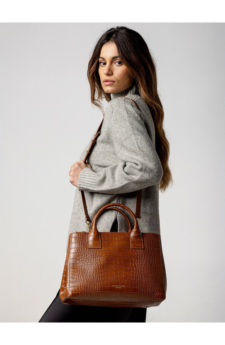 Teddy Blake Bella Croco 12", Alternate, color, Camel Brown