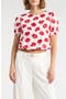selected White / Red Flower