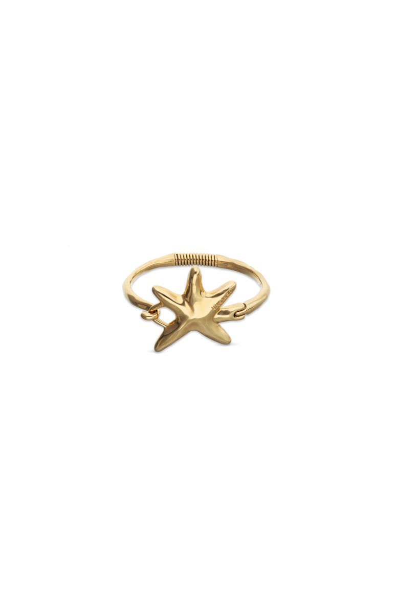 Gold-Tone Rigid Star Bangle Bracelet, Main, color, Gold