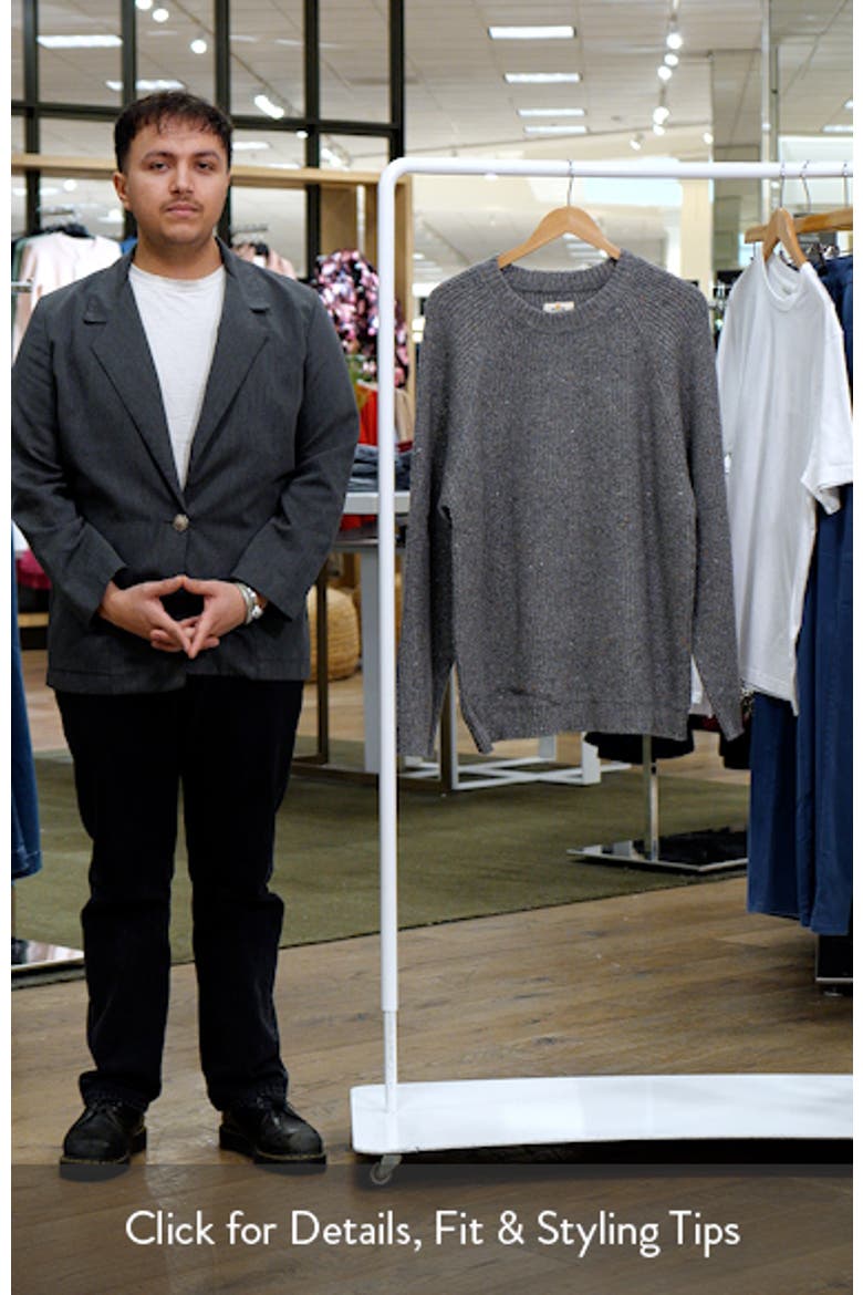 Inverness Crewneck Nep Cotton Blend Sweater video