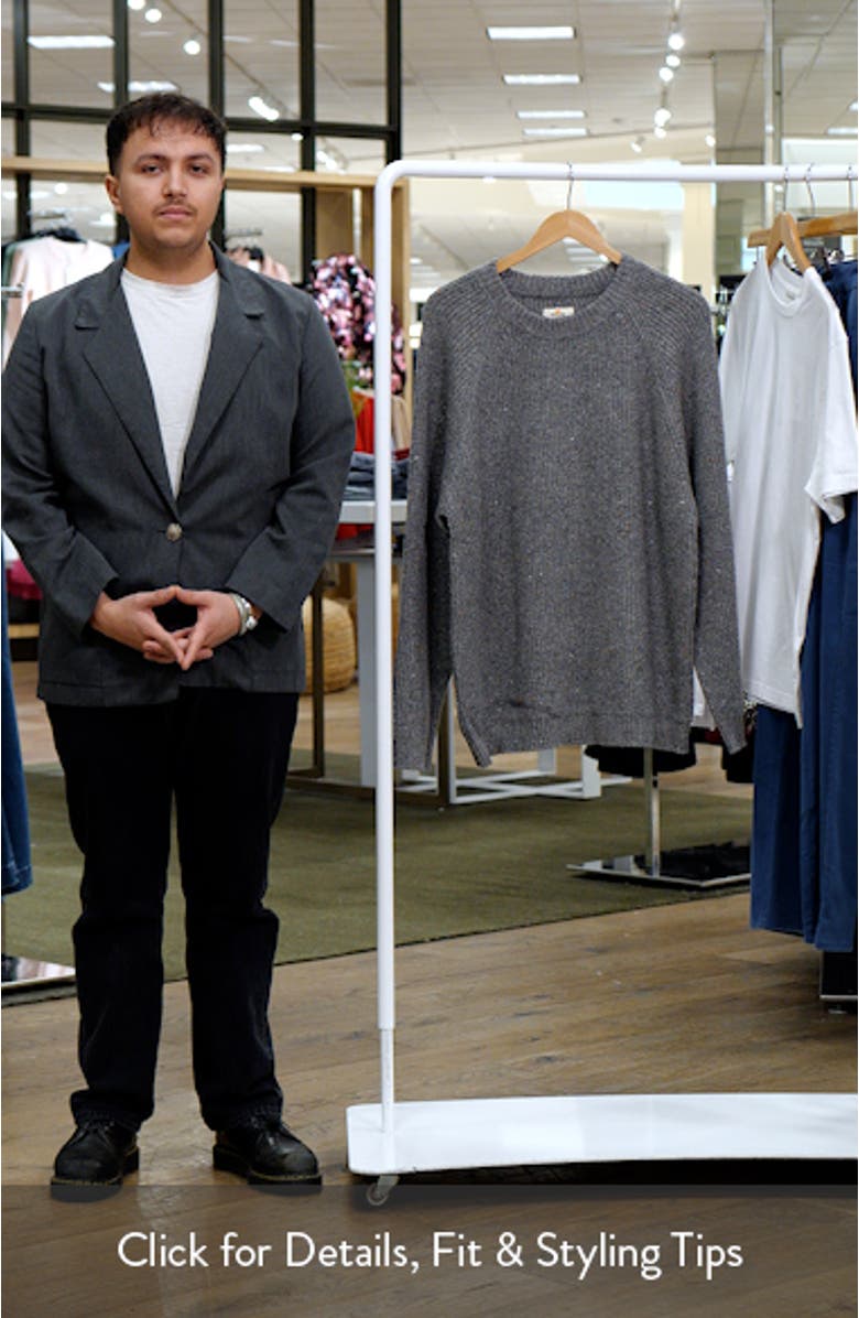 Inverness Crewneck Nep Cotton Blend Sweater, sales video thumbnail