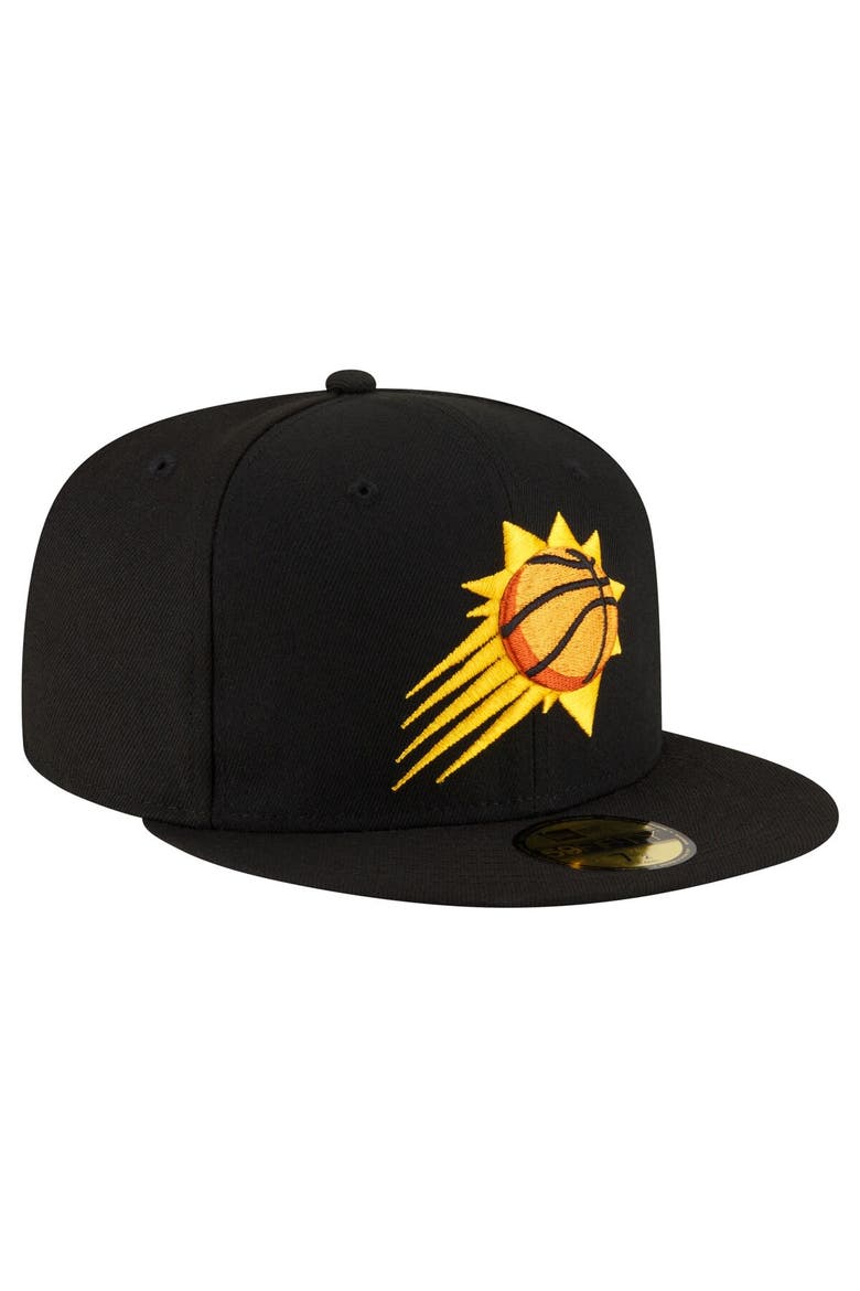 Men's New Era Black Phoenix Suns Team 59FIFTY Fitted Hat, Alternate, color, Black