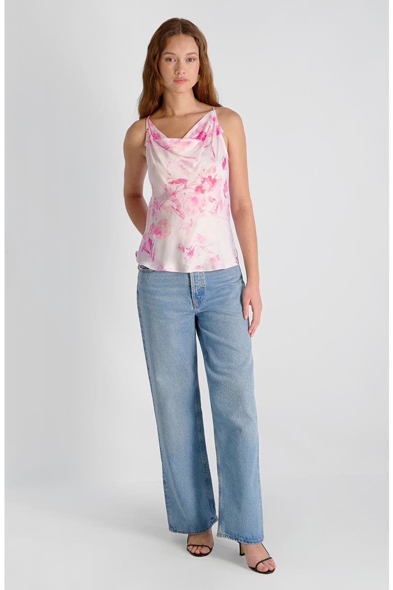 Sophie Fleur Oona Cowl Neck Top, Alternate, color, PINK ICING