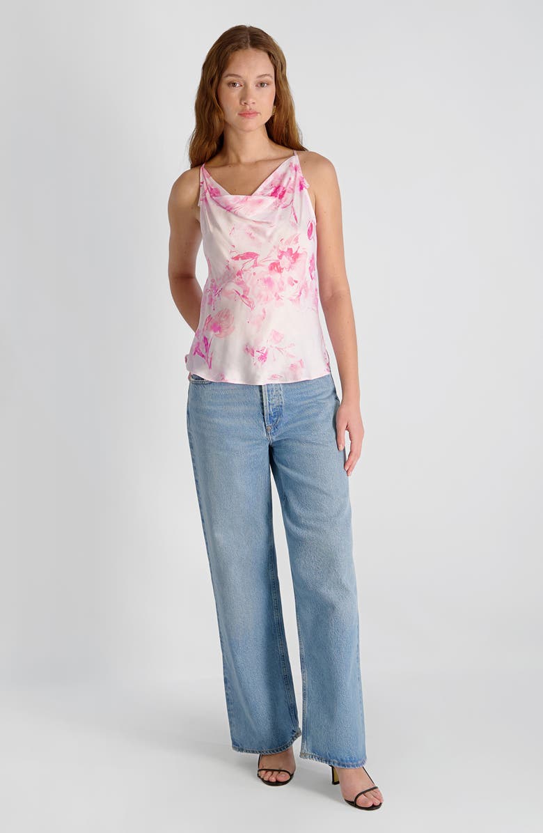 French Connection Sophie Fleur Oona Cowl Neck Top, Alternate, color, Pink Icing