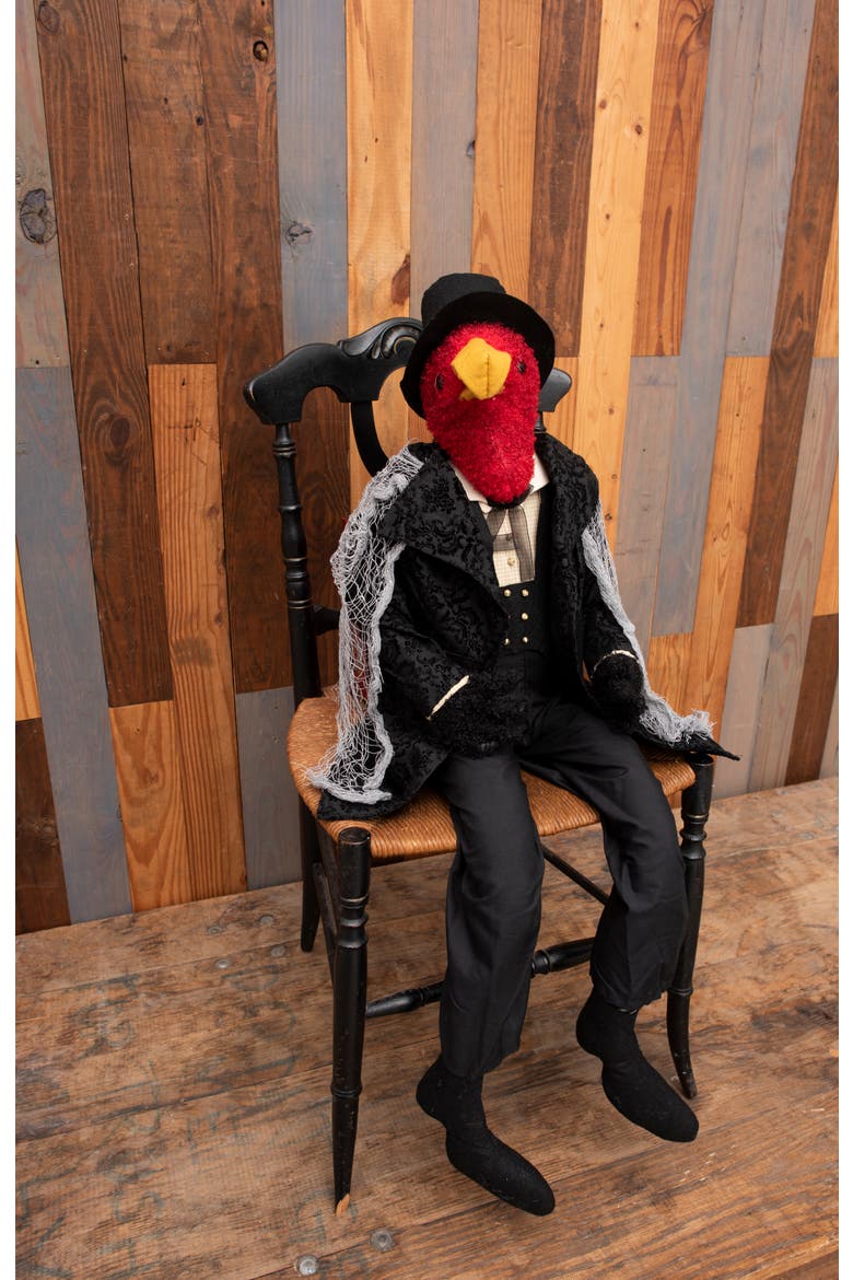 Vernon Vulture Halloween Art Doll Figurine, Alternate, color, Black