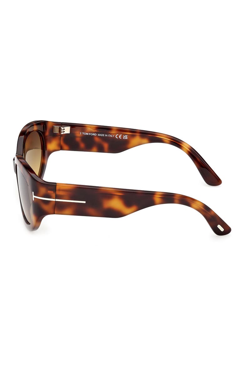 Arizona 53mm Gradient Rectangular Sunglasses, Alternate, color, CLASSIC HAVANA / SMOKE AMBER