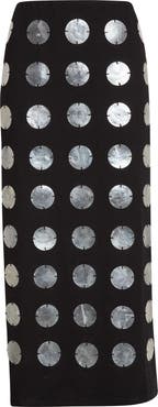 CONNER IVES Mother-of-Pearl Paillette Skirt