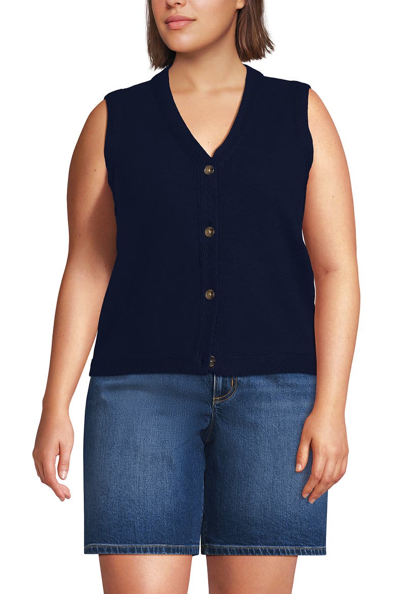 Milano Sweater Vest, Main, color, Deep Sea Navy