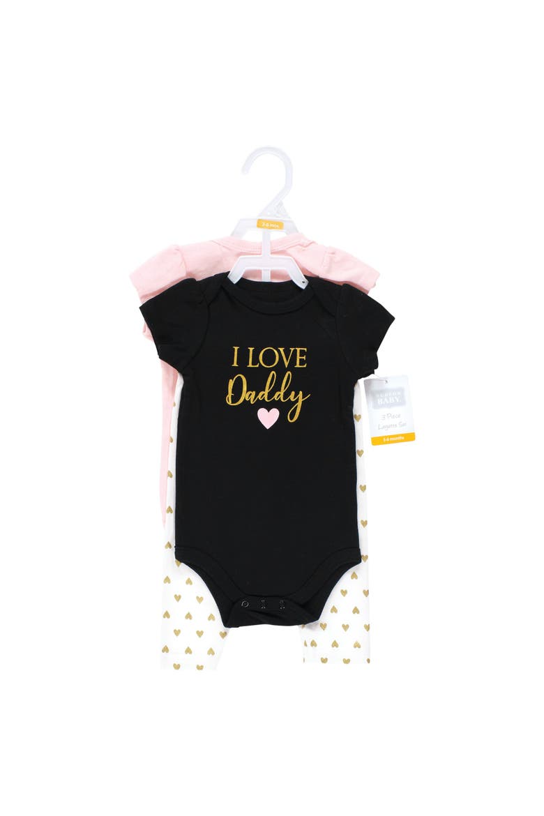 2 Bodysuits And Pant (baby), Alternate, color, Girl Daddy