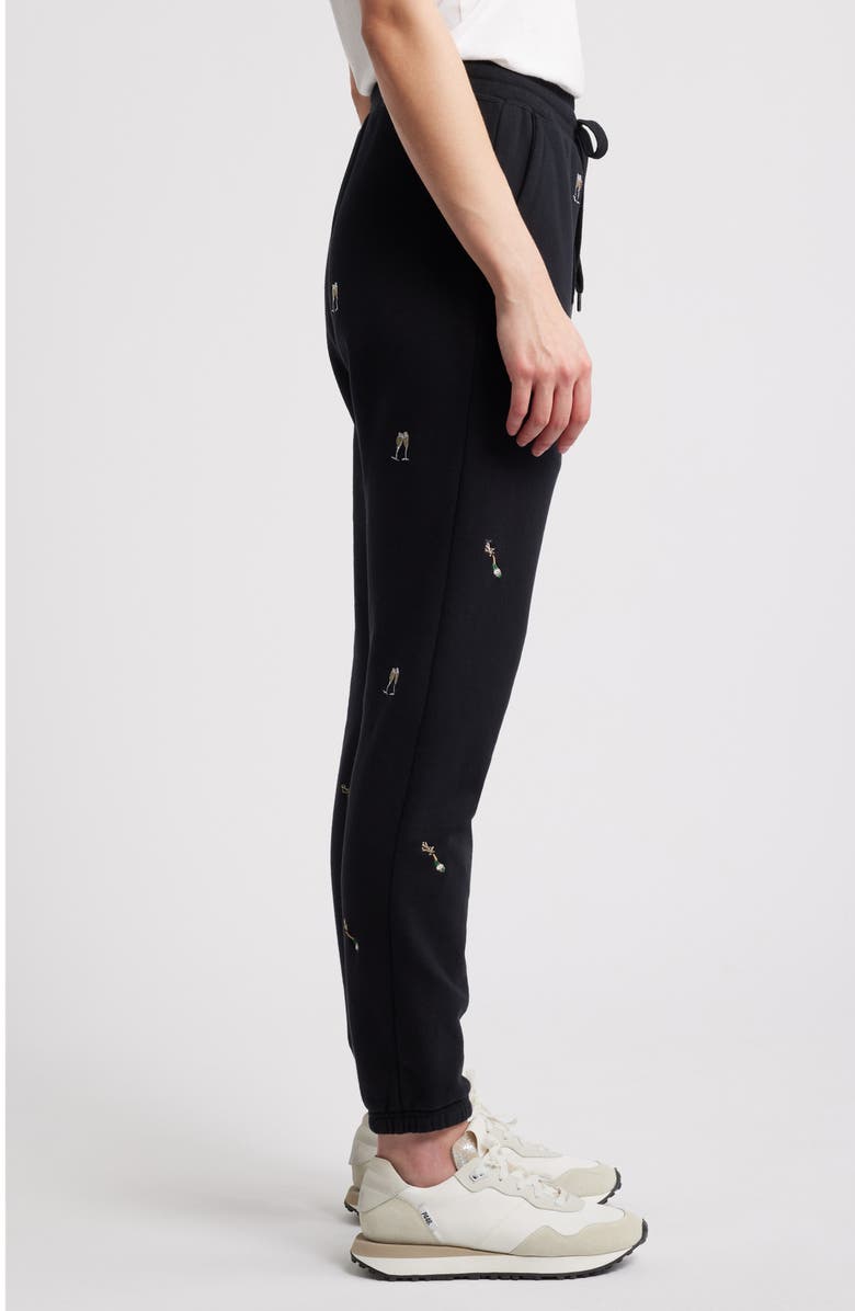 Rails Kingston Champagne Embroidery Cotton Joggers, Alternate, color, 