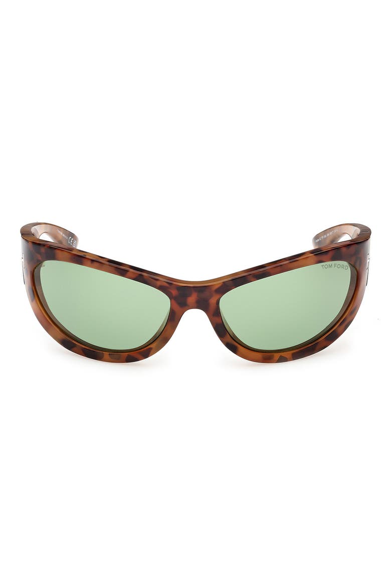 Leona 62mm Cat Eye Sunglasses, Main, color, COLOURED HAVANA / GREEN