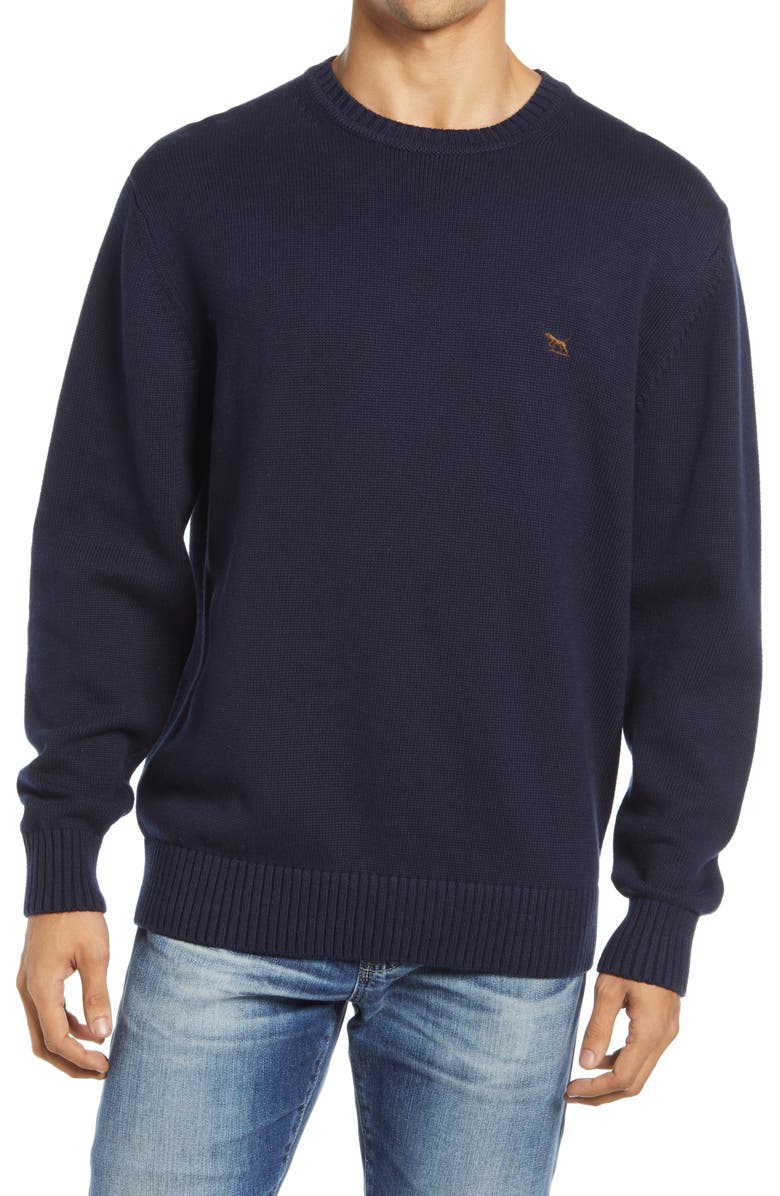 Rodd & Gunn Crewneck Cotton Sweater, Main, color, Sapphire