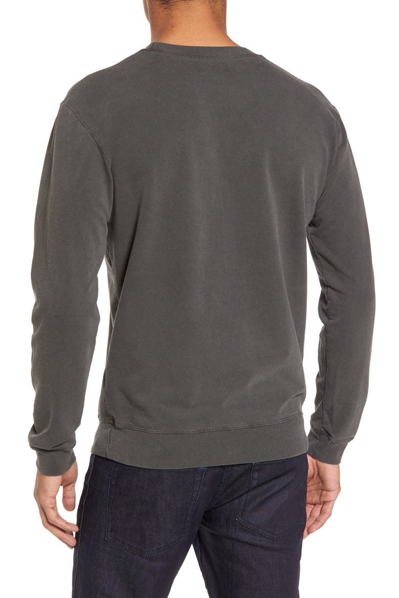 Slim Fit Crewneck Sweatshirt, Alternate, color, FADED BLACK