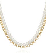 Vince Camuto Imitation Pearl Layered Necklace