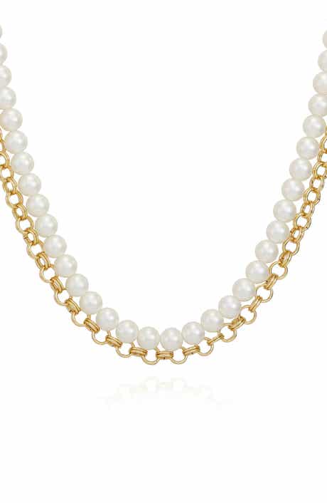 Imitation Pearl Layered Necklace