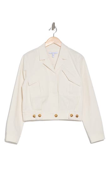 Derek Lam 10 Crosby Gwen Field Jacket In Washed White