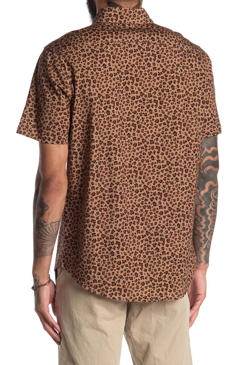 BERMIES Leopard Print Shirt, Alternate, color, 