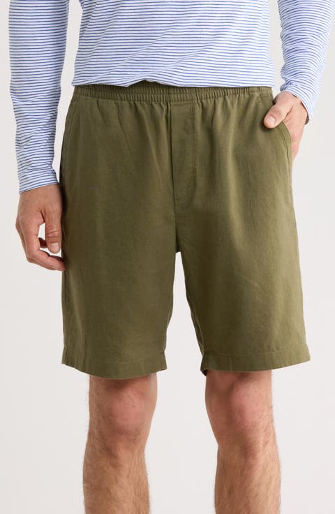 Linen & Cotton Pull-On Shorts