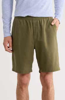 Vince Linen & Cotton Pull-On Shorts