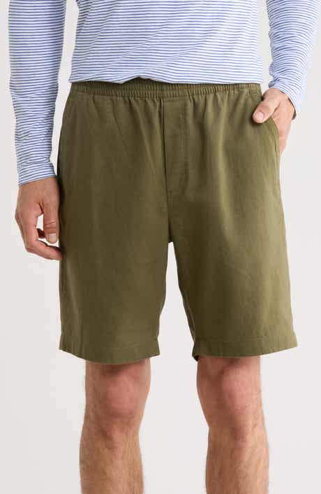 Vince Linen & Cotton Pull-On Shorts