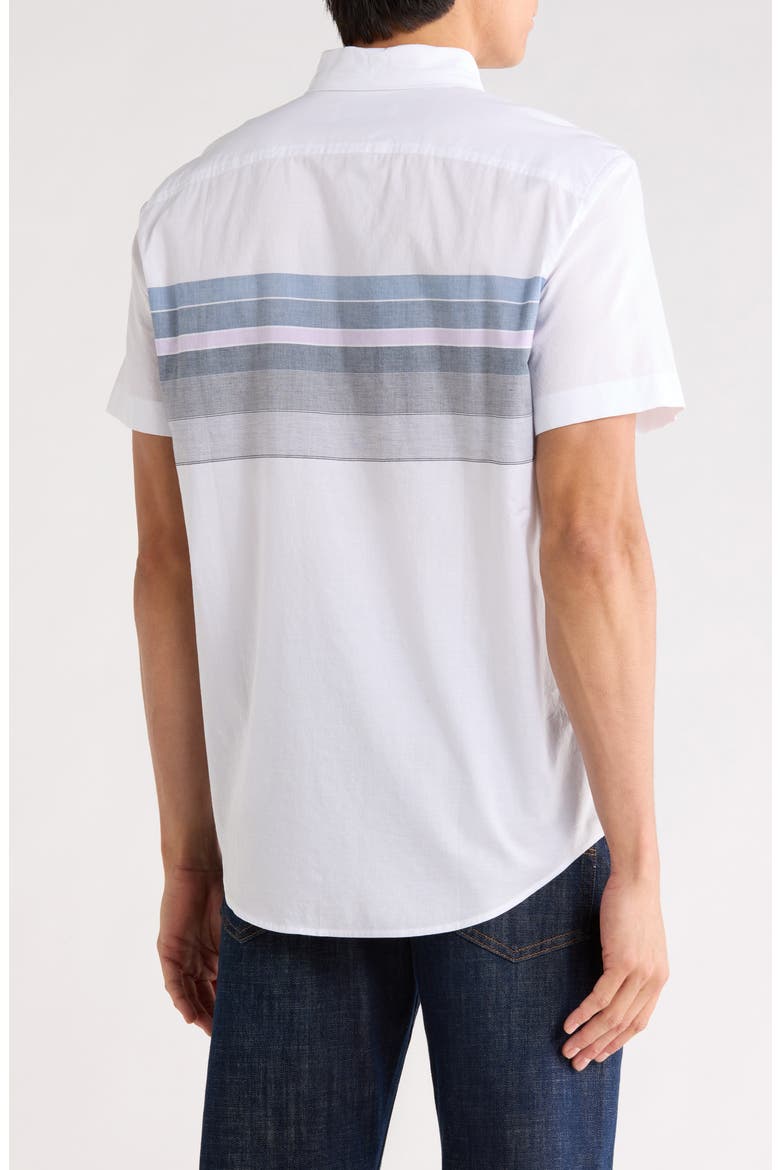 Lawn Cotton Button-Down Shirt, Alternate, color, BRIGHT WHITE